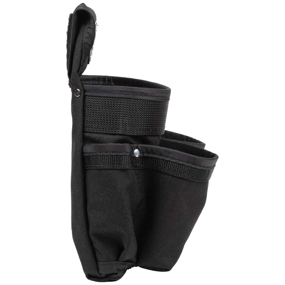 Klein Tools 5718 Tool Pouch, PowerLine Series Utility Pouch Fits Tool Belts to 2.5-Inch, Strong Rivet Reinforced Stitching, Wide 8-Pocket