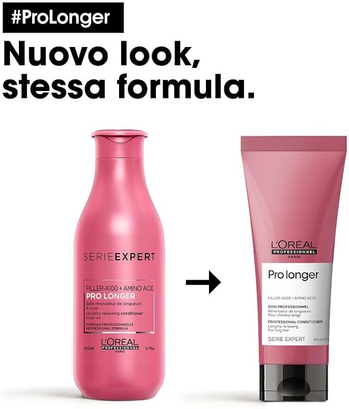Balsamo professionale per capelli lunghi e assottigliati Pro Longer Serie Expert, Formula rinnovatrice, 200 ml