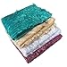 Aisunne African Lace Fabrics Classics Nigerian French Lace Fabric 5 Yards with Fashion Rhinestones and Embroidered Beading Flower for Wedding Party Dresses (Green)