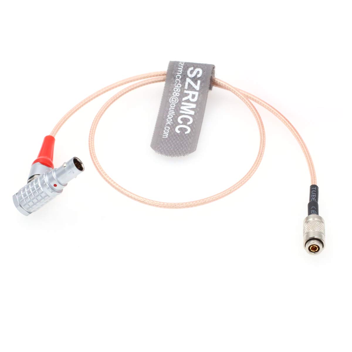 SZRMCC DIN 1.0/2.3 to Right Angle 0B 5 Pin Male Timecode Input Cable for Ultrasync One Sound Devices 633 (Right Angle)