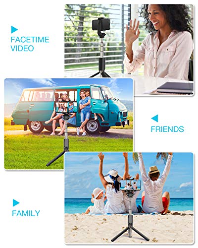 image for Selfie Stick Bluetooth, BlitzWolf Extendable Selfie Stick Tripod with 