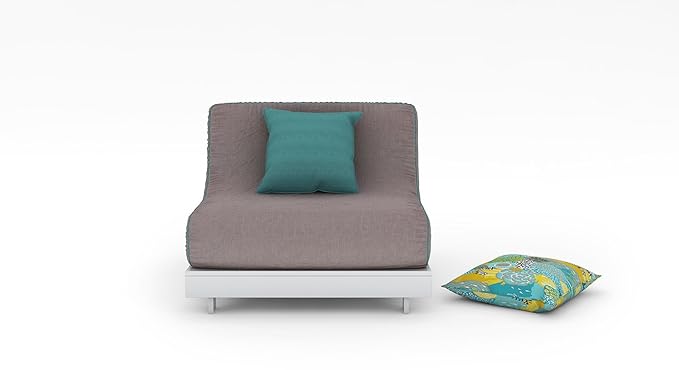 Urban Ladder Finn Floor Folding Adjustable Single Seater Sofa cum Bed (Cinnamon Dust)