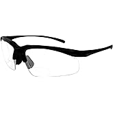 Global Vision Apex Motorcycle Bifocal Safety Glasses ANSI Z87.1 Clear Lens 1.75+ Magnification