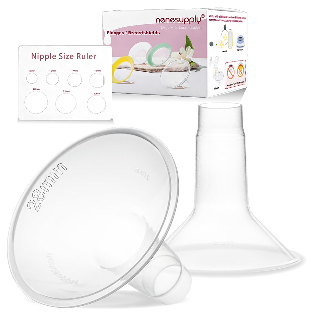 Nenesupply GentleFit 28mm Breastshields Compatible with Medela Breastpumps Not Original Medela Pump Parts. Replace Medela Personalfit Breastshield Work with Medela Pump In Style Symphony Swing Harmony