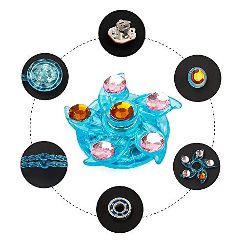 Balhvit 18 Pcs Glow in The Dark Party Supplies, Nontoxic & Safe Led Party Favors For Kids Prize(8 Spinner Rings, 6 Bracelets & 4 Necklaces with Diamond), Light Up Toys For Birthday Halloween Christmas - Thumbnail 4