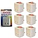 6 Pk x Single Port Outlet Wall Tap Adapter Lighted Switch Power On Off Control