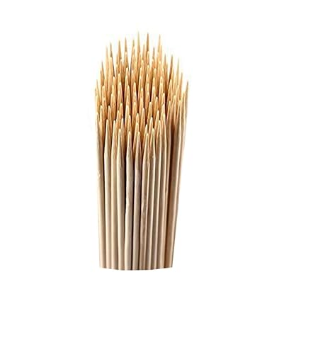 Amazing Wood Bamboo skewers, Barbecue Sticks, Cocktail Party Sticks, Kebab skewers, eco-Friendly 6 inch Bamboo brochette Pack of 150 Sticks