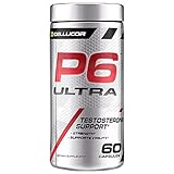 Cellucor P6 Ultra Testosterone Booster For Men, Build Strength & Cognitive Function, Boost Endurance & Energy Performance, Increase Virility Support, 60 Count