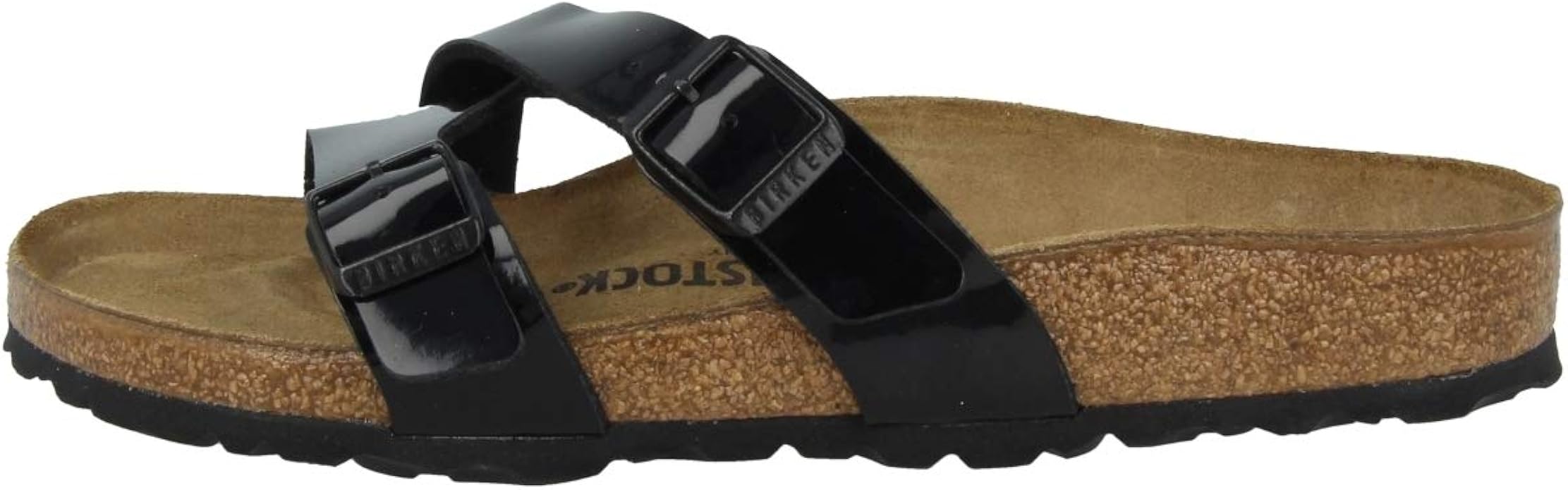 birkenstock yao black patent
