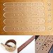KINGSO 5 pcs Acrylic Leather Craft Belt Billet Buckle Head End Templates Tool