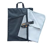 sunland Microfiber Travel Towel Ultra Compact Absorbent Fast Drying Sports Bath Towels（24Inchx48Inch Silver Grey） ...