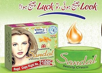 Pakistani Brand Sandal Whitening Beauty Cream Removes Wrinkles