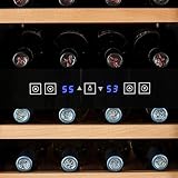 Koldfront 32 TWR327ESS Bottle Free Standing Dual Zone Wine Cooler - Black and Stainless Steel