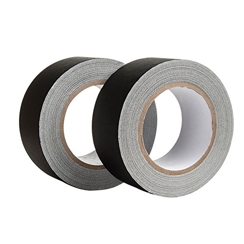 KAVANI Premium Gaffer Tape with Rubber Adhesive 2 Pack of 2inch X 30yards Black - Thumbnail 6