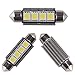 LEDKINGDOMUS 578 Led Bulb, 4Pcs 42mm Festoon White Led Bulbs 5050 Chipsets 4SMD Canbus Error Free Interior Dome Map Lights 211 212-2 569 (White)