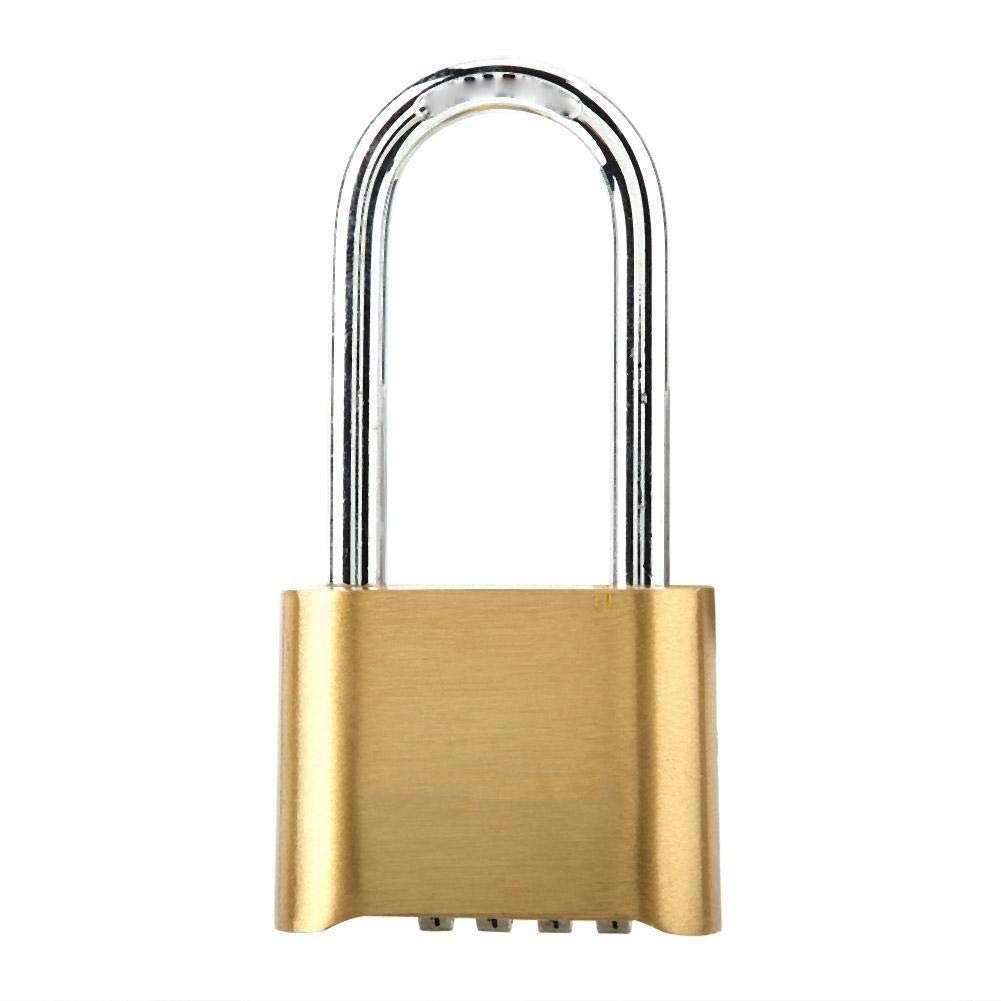 Outdoor Lock 4 Digit Combination Code Long lock Padlock Waterproof Brass locks