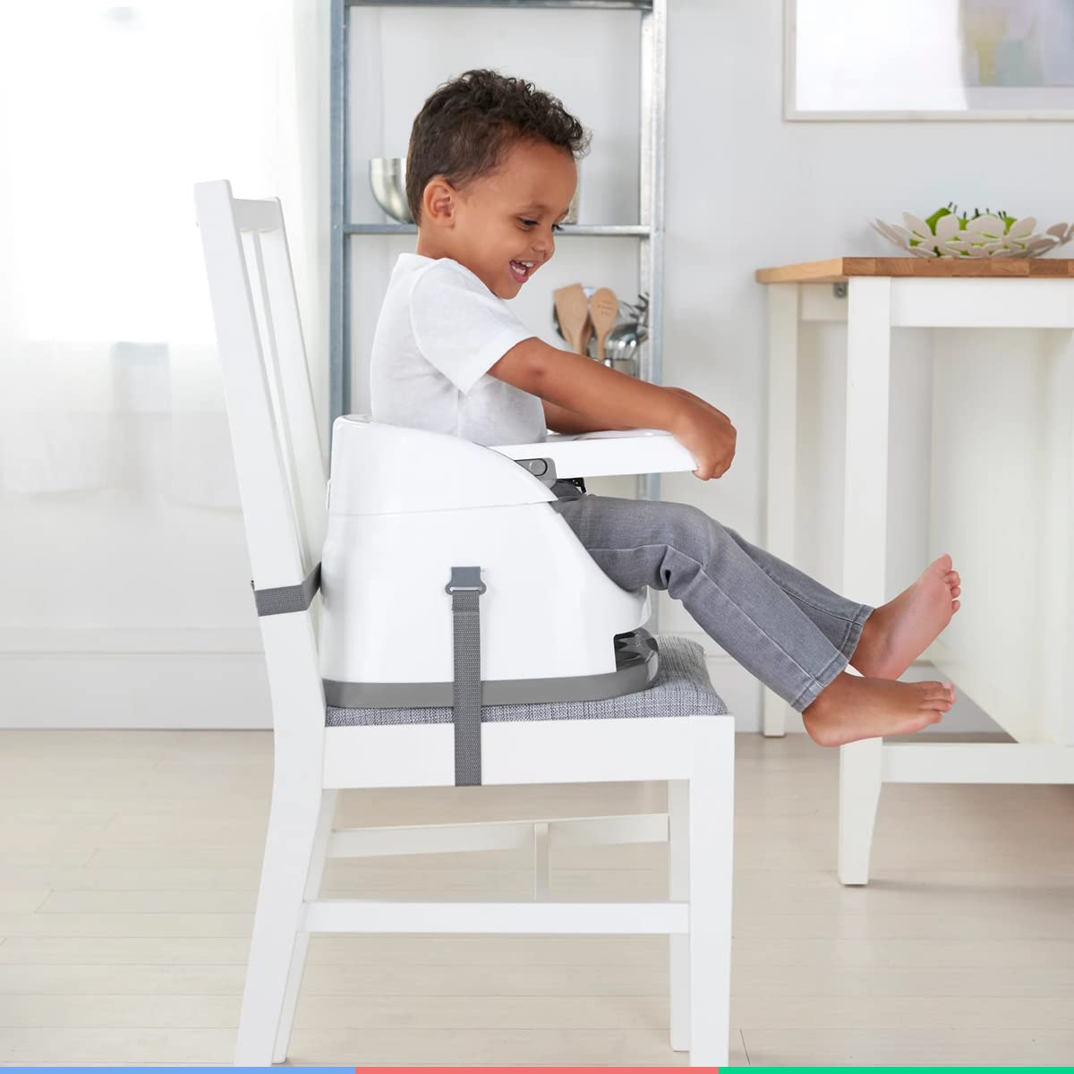 Ingenuity Baby Base 2-in-1 Seat - Slate - Booster Feeding Seat