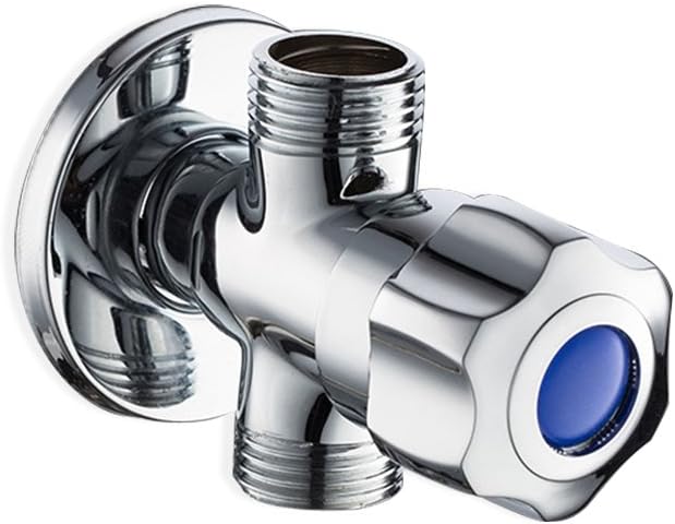 Hifina 1/2 inch IPS Universal 3-Way Shower Arm Diverter Valve for Handshower Showering Components, Polished Chrome