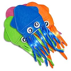 Flashing Light Up Silly Squid Hats by