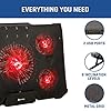 KLIM-Cyclone-Laptop-Cooling-Stand-Maximal-Cooling-XL-Laptop-Stand-With-5-Cooling-Fans-Compatible-Gaming-Laptop-Cooling-Pad-Red-New-2021-Version KLIM Cyclone Laptop Cooling Pad - NEW 2023-5 Fans Cooler - No More Overheating - Increases PC Performance and Life…