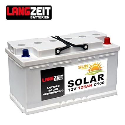 Versorgungsbatterie 12V 125Ah Marine Boot Antrieb Wohnmobil Solar Batterie 100AH 115AH 120AH