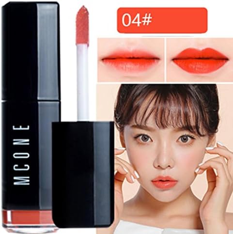 Featurestop New Women's Waterproof Waterproof Durable Matte Liquid Lipstick Beauty Liquid Lipstick Lipgloss Moisturizing Fashionable Colors Long Lasting Diamond Lip Gloss (D)
