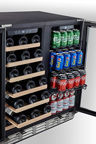 3 Kalamera+Beverage+Freestanding+Stainless+French+Door