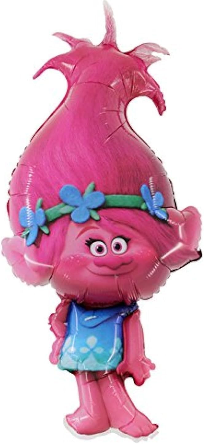 Toyland® 99cm (39") Princess Poppy Troll Shaped Foil Balloon - Trolls Children's Party Decorations