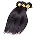 Oriental Show 8~30 inches 6A Brazilian Silky Straight, Pack of 3(Mixed Length), 100% Unprocessed Virgin Human Hair, 300g Total(100g Each), Natural Color (10 12 14)