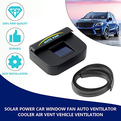 Quanna Plastic Auto Solar Car Windshield Fan Cooler Air Vehicle Radiator Vent Car Auto Ventilator Cooler Air Vent Vehicle Ventilation - Thumbnail 3