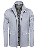 Coofandy Men's Work Wear Jacket Fit Military Outerwear Coats
