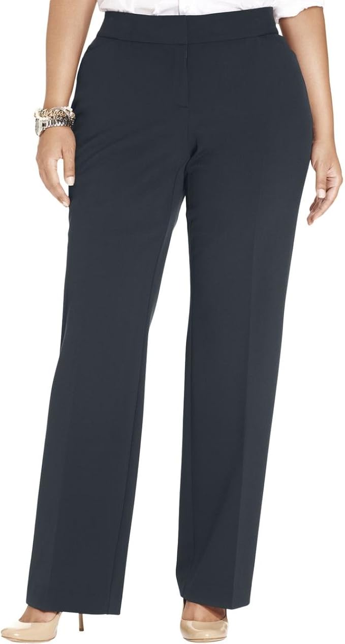 plus size navy pants