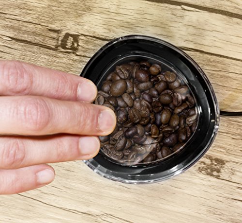 ROMMELSBACHER Kaffeemühle EKM 100 - Schlagmesser aus Edelstahl, Edelstahl Bohnenbehälter, Füllmenge 70 g, Mahlgrad über… – Bild 6