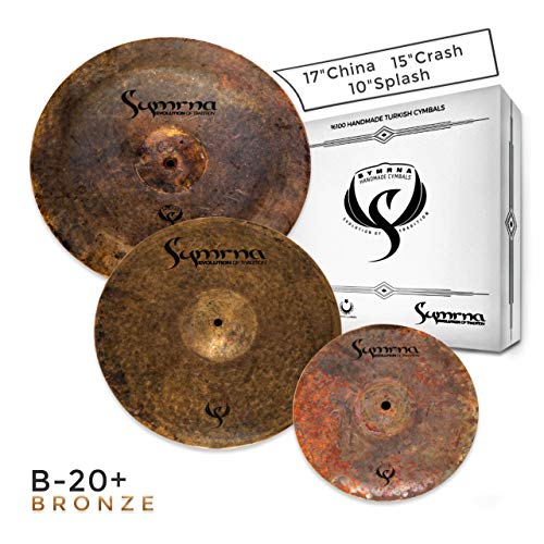 Symrna Cymbals Hand Hammered Cymbal Pack Made in ISTANBUL (15"Crash/17