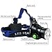 MITHRAS XM-L2 LED Zoom Headlamp, 3 Modes 1000 Lumens Super-Bright Head Torch, Great for Bicycle, Camping, Hiking, with 2 18650 Lithium Batteries & a Charger
