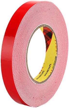 Mounting Tape,Double Sided Acrylic Adhesive Tape Heat Resistant Removable(White 10 m×15 mm×1 mm)