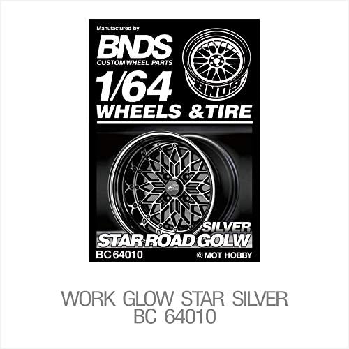 BNDS hot Collection 1:64 Wheels Tires Custom Parts Rubber Gold Silver Treaded Alloy Rim 4pcs kit for Diecast Model Vehicle car (64010)