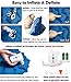 Ultralight Sleeping Pad with Innovation Buckle Design Built-in Pillow Inflatable Camping Pad Mat Long-lasting Waterproof Suitable for Camp Sleeping Bag Hammock Tent Perfect for Camping Picnic