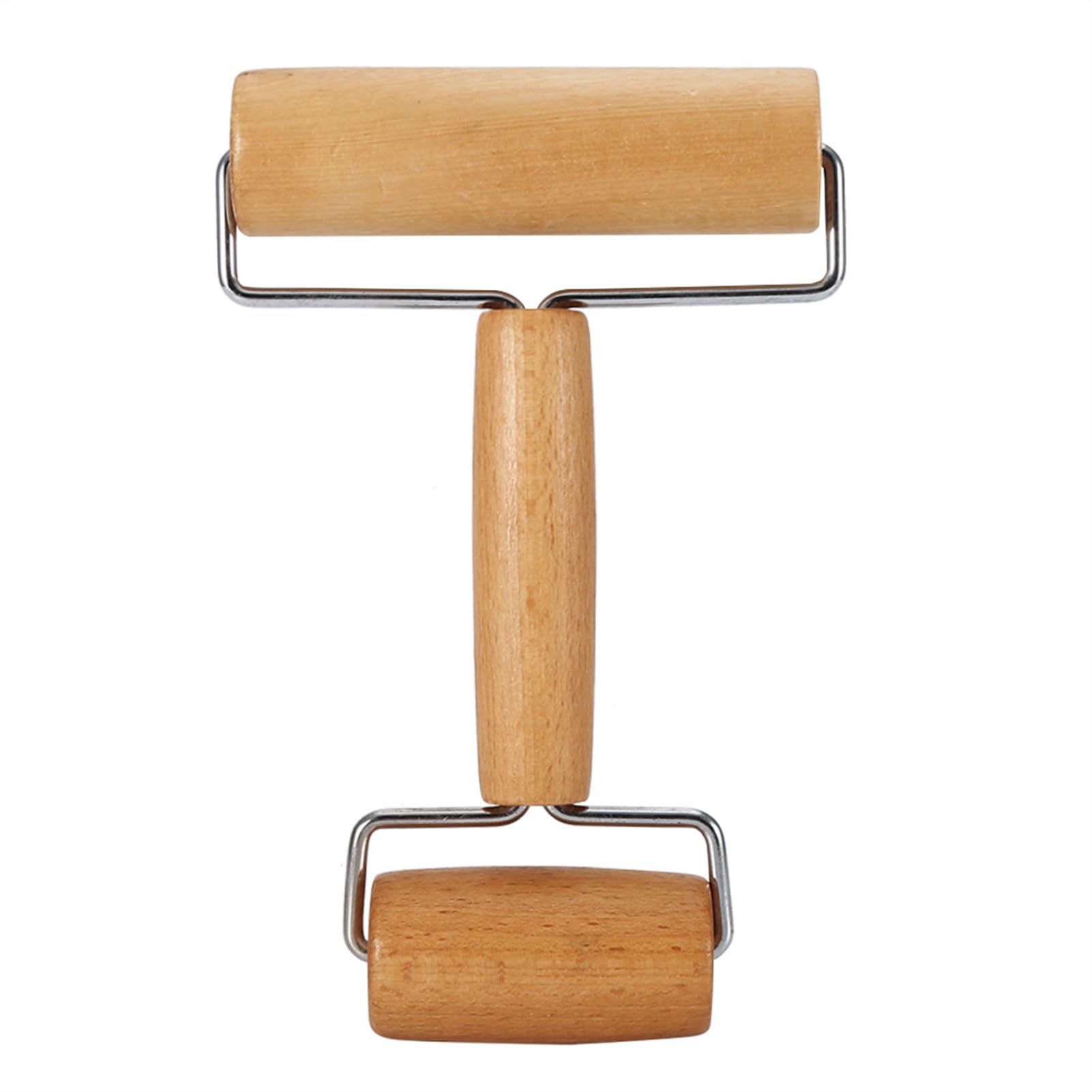 Wooden Rolling Pin for Baking, Pastry, Pizza, and Tortilla, Dough Roller, Kitchen Utensil Set