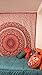 Bohemian Psychedelic Intricate Floral Design Kerala Tapestry Wall hanging Magical Thinking Tapestry Indian Hippie Bedspread Tapestry (Queen (84 X 85 inches approx), Orange-Red Border)
