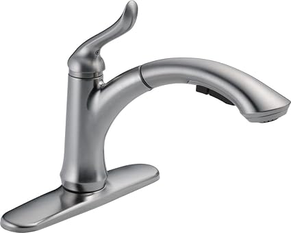 Delta Faucet Linden Single Handle Kitchen Sink Faucet With Pull