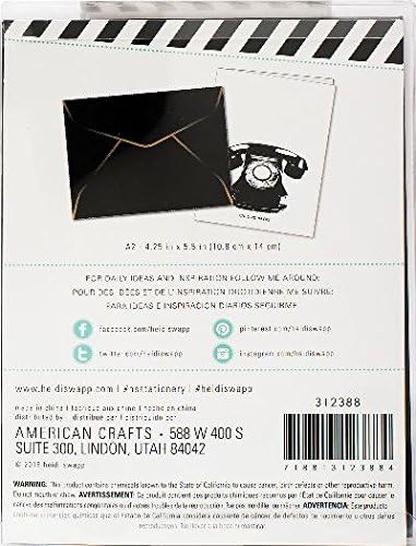 Heidi Swapp Stationery A2 Envelope - Black