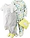 Carter's Unisex Baby 4 Pc Sets 126g361, Yellow, 3 Months