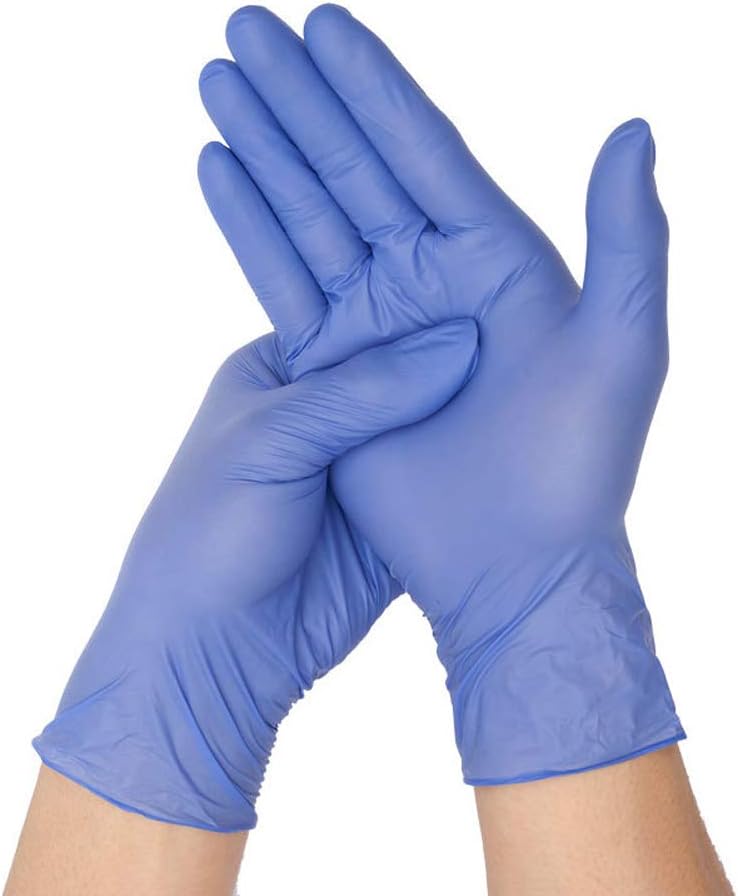100 Pcs Nitrile Disposable Gloves Powder Free Latex Free Food Grade Gloves 100 Pack