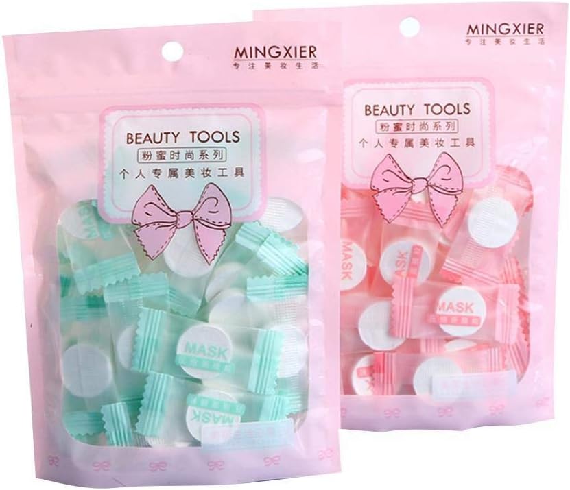 1 Bag Disposable Compressed Face Masks Non-woven Pure Cotton Skin Care Dry Compression Mask DIY Moisturising Facial Masks Paper Cotton Sheet Portable Travel Beauty Tools