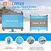 WoneNice Sand Free Beach Mat Blanket, 10' x 9' Extra Large for 7 Adults, Waterproof Quick-Dry Pocket Blanket with 4 Stacks for Picnic, Camping, Hiking (Sky Blue/Gray)