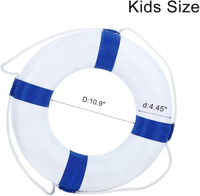 Foam Swim Rings Swimming Pool Life Ring Buoy with Perimeter Rope for