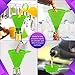 Kitchen Collapsible, 4 Flexible Silicone Funnels, Large And Small Funnel Set, For Oil, Food And Water Bottles, BPA-Free + Brush and Recipes E-Book | By Lebice (Green)