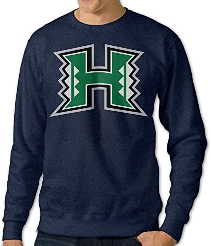 Umison University Of Hawai Men's Crewneck Long Sleeve Tshirt Navy XL