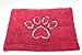 Dog Gone Smart Dirty Dog Doormat - Fast Drying Rug with Super Gripper Backing for Clean Floors - Super Absorbent Microfiber and Machine Washable Mat for Muddy Paws - Maroon